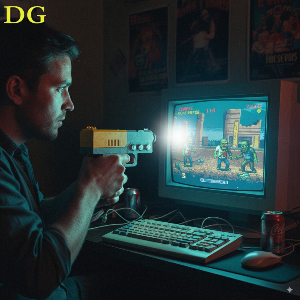 Gun Shooting Arcade - USB Wired Light Gun with Infrared