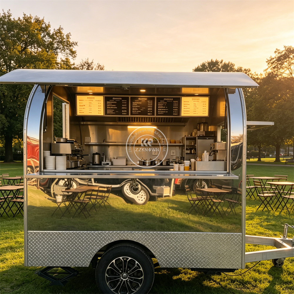 Concession Food Trailer Mobile - مراجعة Hot Dog Vending Cart وسعره