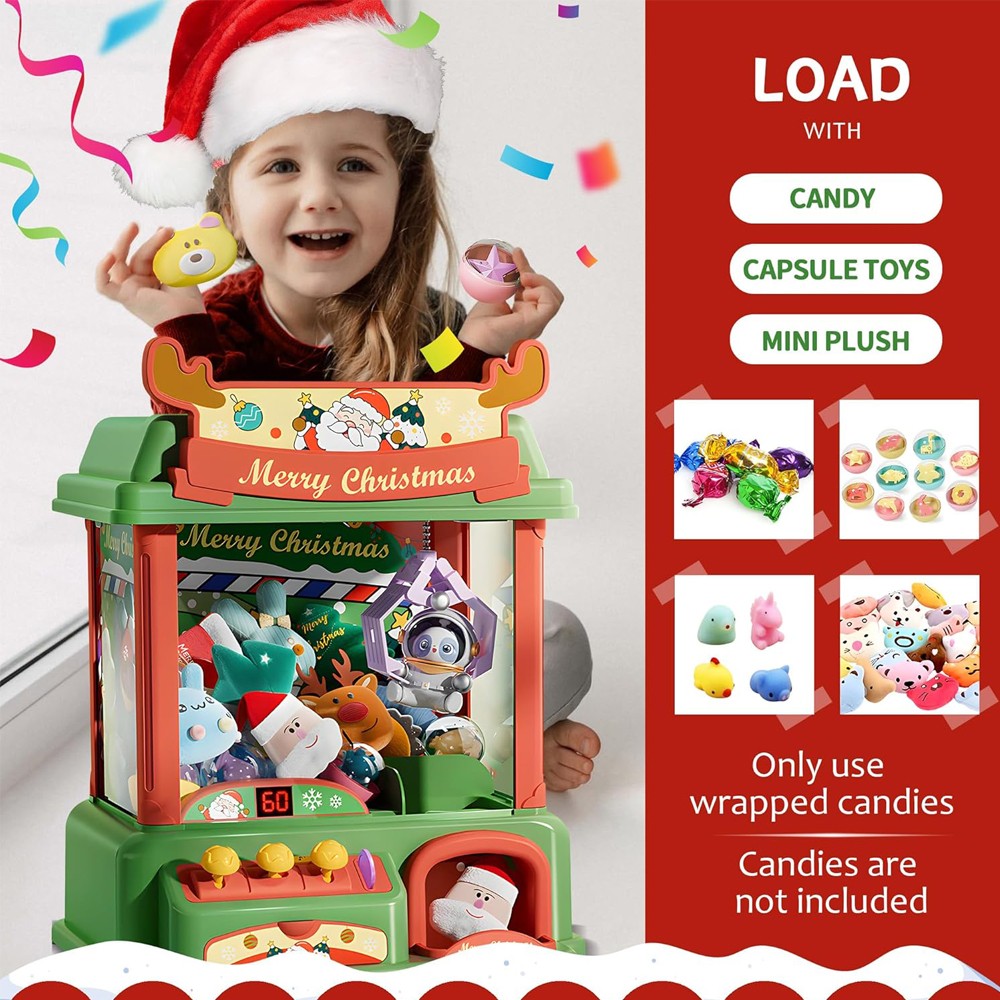 Christmas Claw Machine For Kid - مراجعة Candy Vending Machine وسعره
