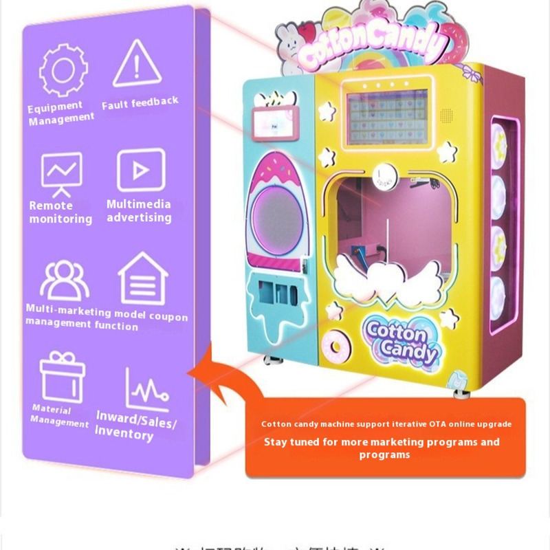 Fully Automatic Cotton Candy M - مراجعة Candy Vending Machine وسعره