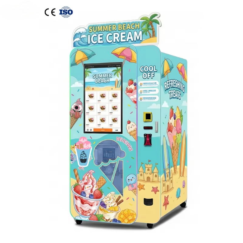 Ice Cream Vending Machine Auto - مراجعة Commercial Vending Machine وسعره