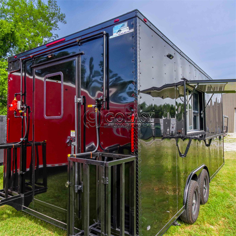Factory Trucks Mobile BBQ Trai - مراجعة Hot Dog Vending Cart وسعره