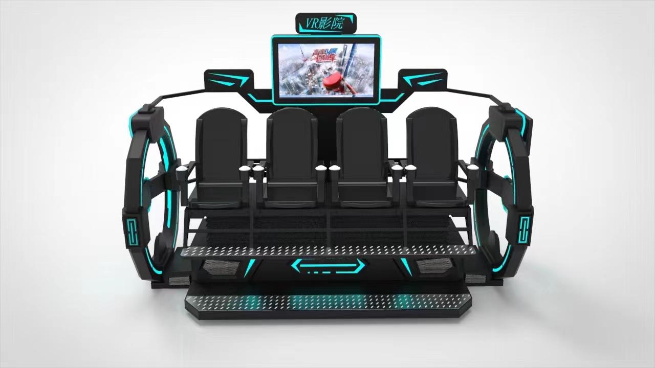 High Quality Theme Park 4 Seat - مراجعة 9D Vr Simulator وسعره