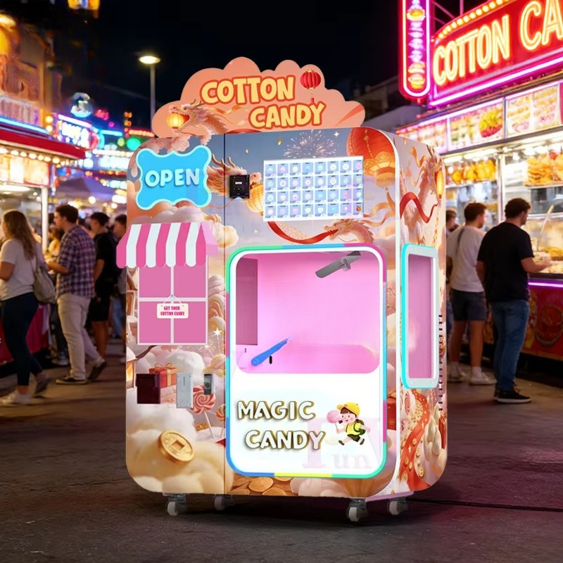 Mall Food Court Cotton Candy V - مراجعة Candy Vending Machine وسعره