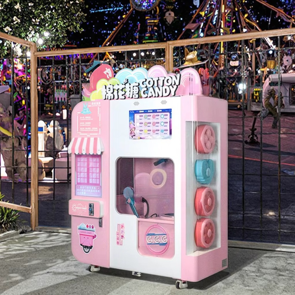 Fully Automated Smart Cotton C - مراجعة Candy Vending Machine وسعره