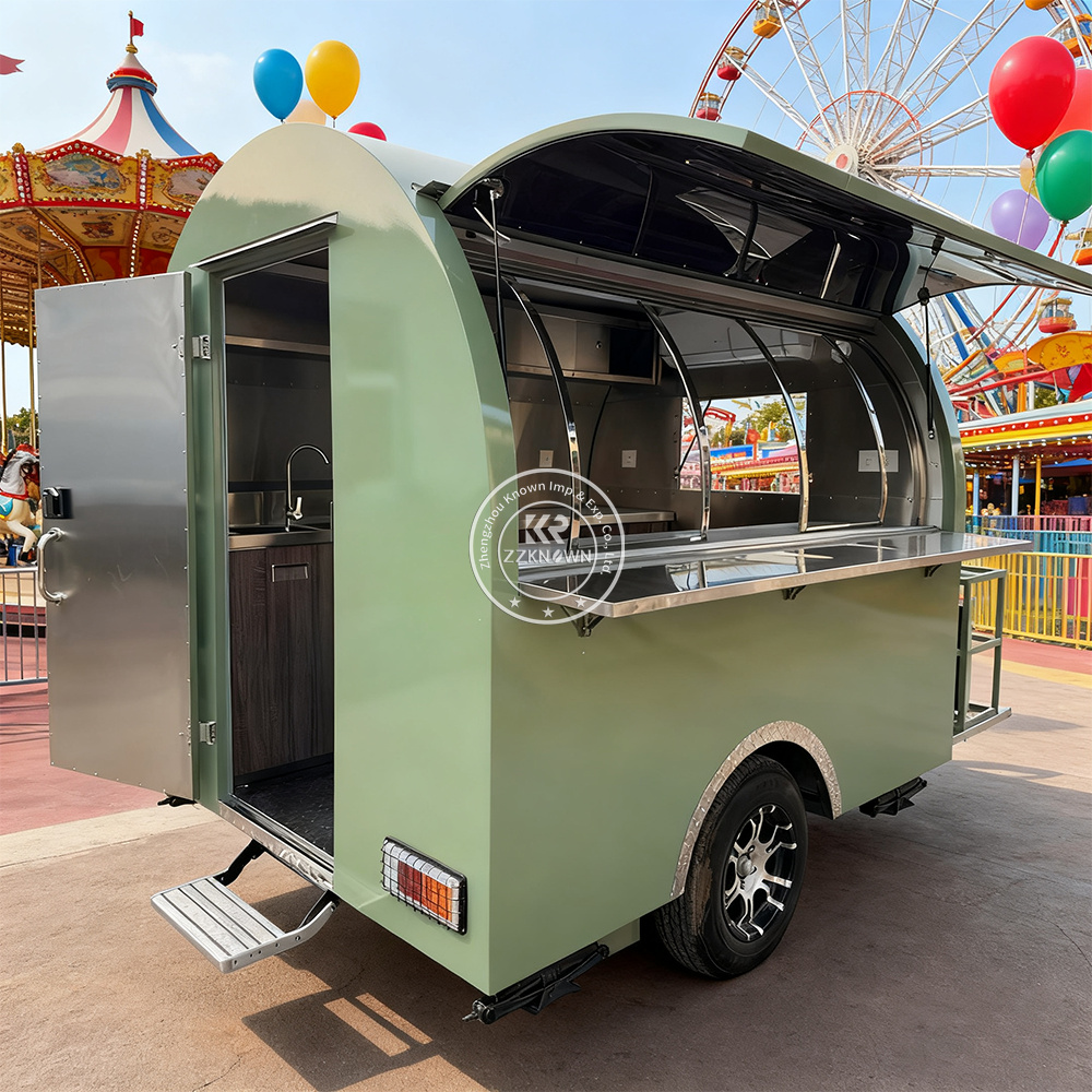 Luxury Mobile Food Truck Fully - مراجعة Hot Dog Vending Cart وسعره