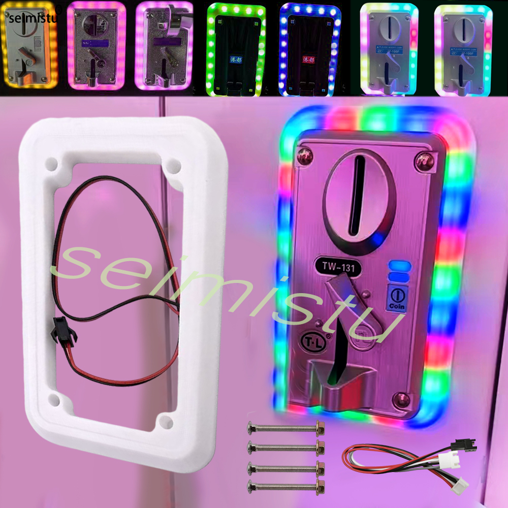 Coin acceptor LED Colorful LED - مراجعة Vending Arcade Games وسعره