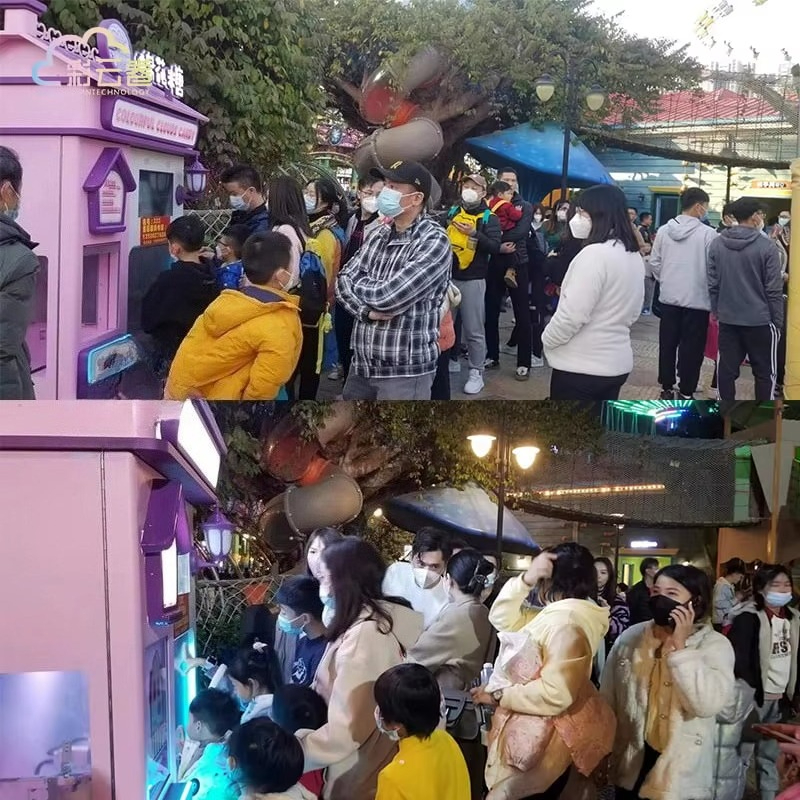 Outdoor Fully Automatic Cotton - مراجعة Candy Vending Machine وسعره