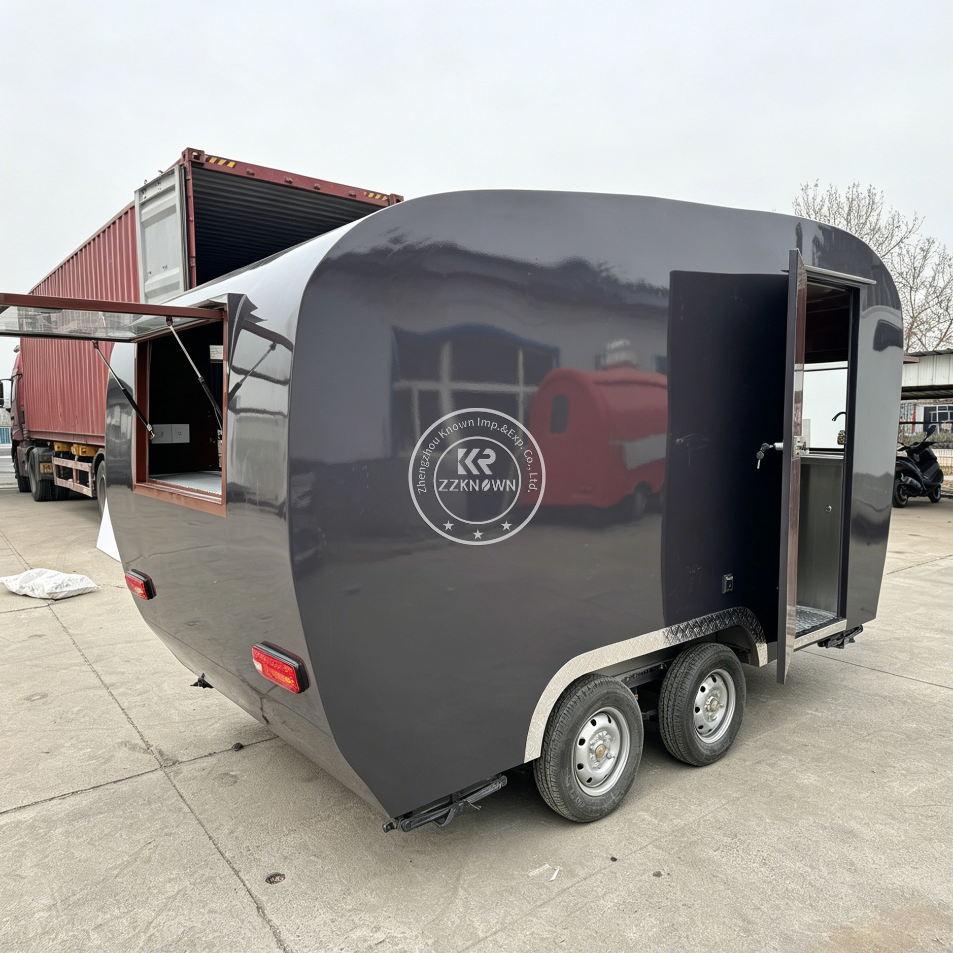 Custom Mobile Concession Food  - مراجعة Hot Dog Vending Cart وسعره