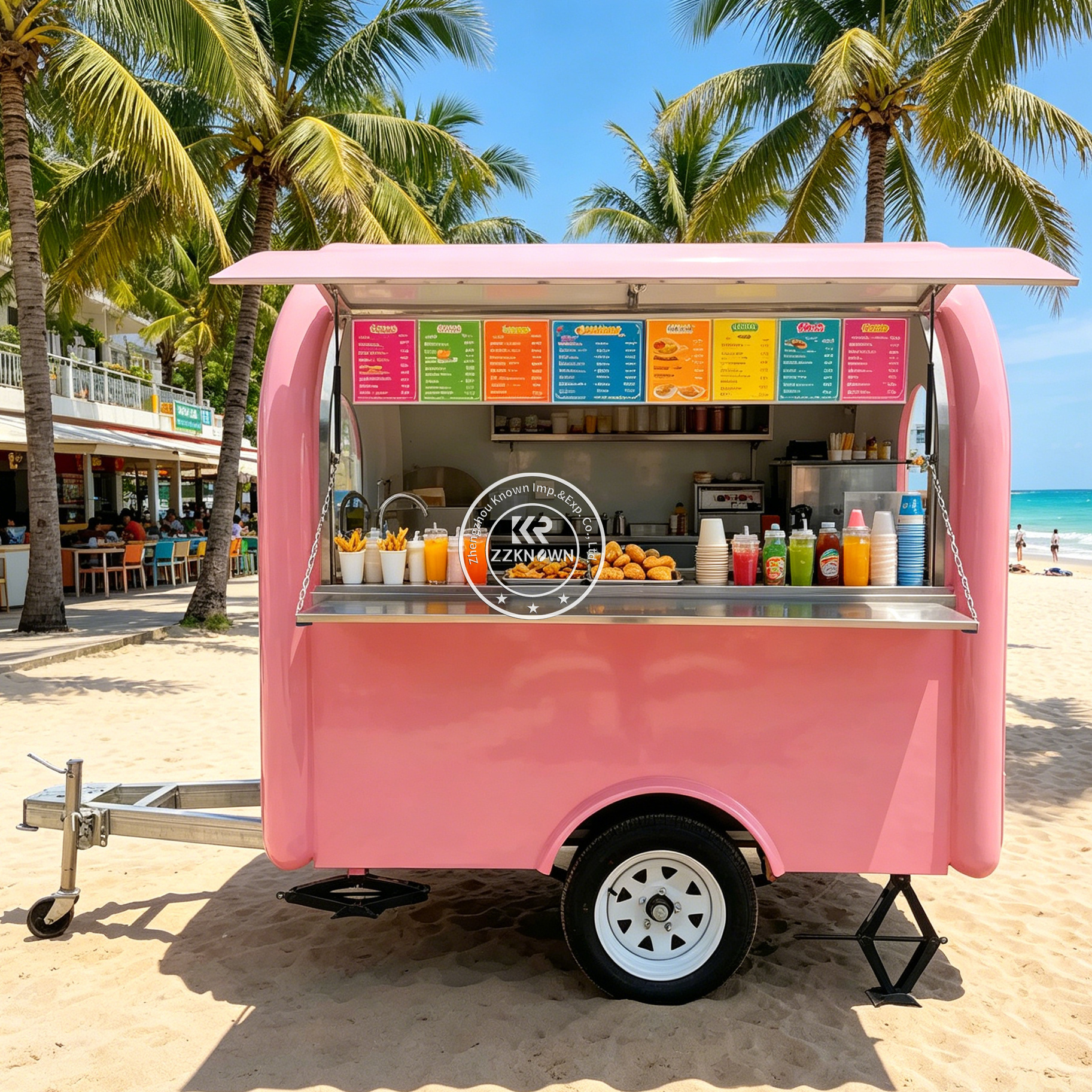 Street Mobile Food Trailer Hot - مراجعة Hot Dog Vending Cart وسعره