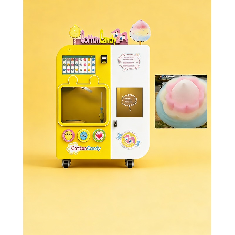 Fully Automatic Cotton Candy V - مراجعة Commercial Vending Machine وسعره
