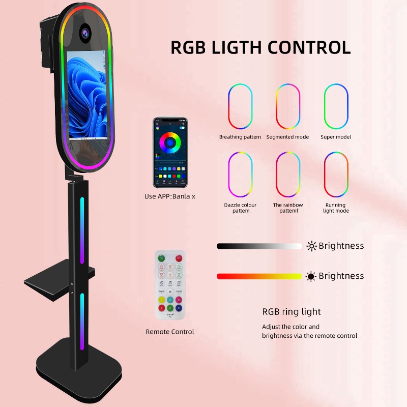 Portable Oval Photobooth Touch - مراجعة Photo Booth Machine وسعره
