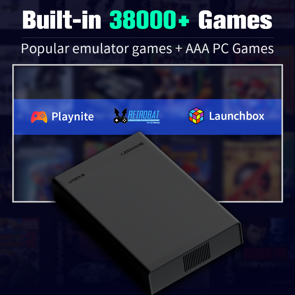 500G Game Hard Drive With 3800 - مراجعة Arcade X وسعره