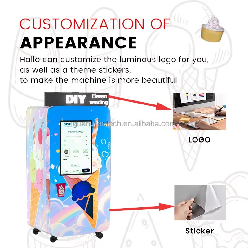 Smart Commercial Ice Cream Ven - مراجعة Commercial Vending Machine وسعره
