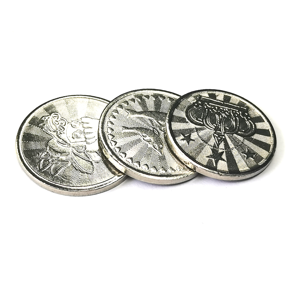 100PCS  Coins Tokens Stainless - مراجعة Vending Arcade Games وسعره