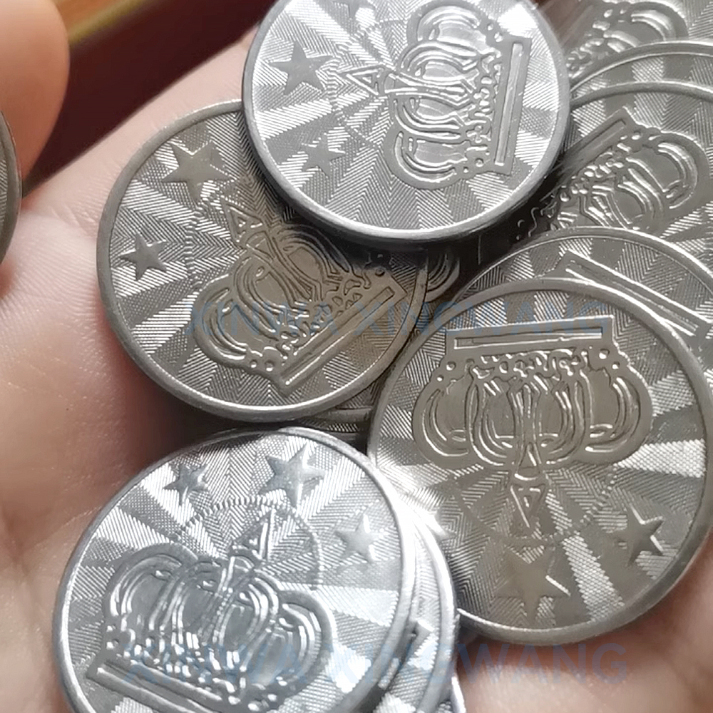 100PCS  Coins Tokens Stainless - مراجعة Vending Arcade Games وسعره