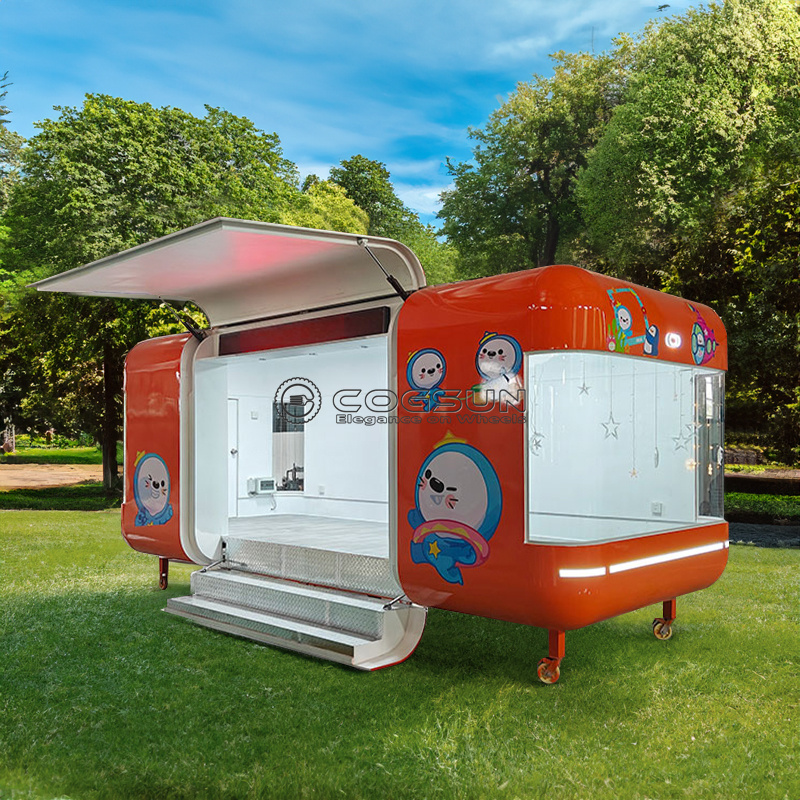 Street Mobile Food Trailer Piz - مراجعة Hot Dog Vending Cart وسعره