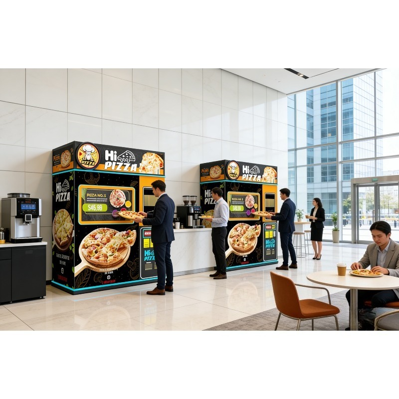 Automatic Pizza Making Vending - مراجعة Commercial Vending Machine وسعره