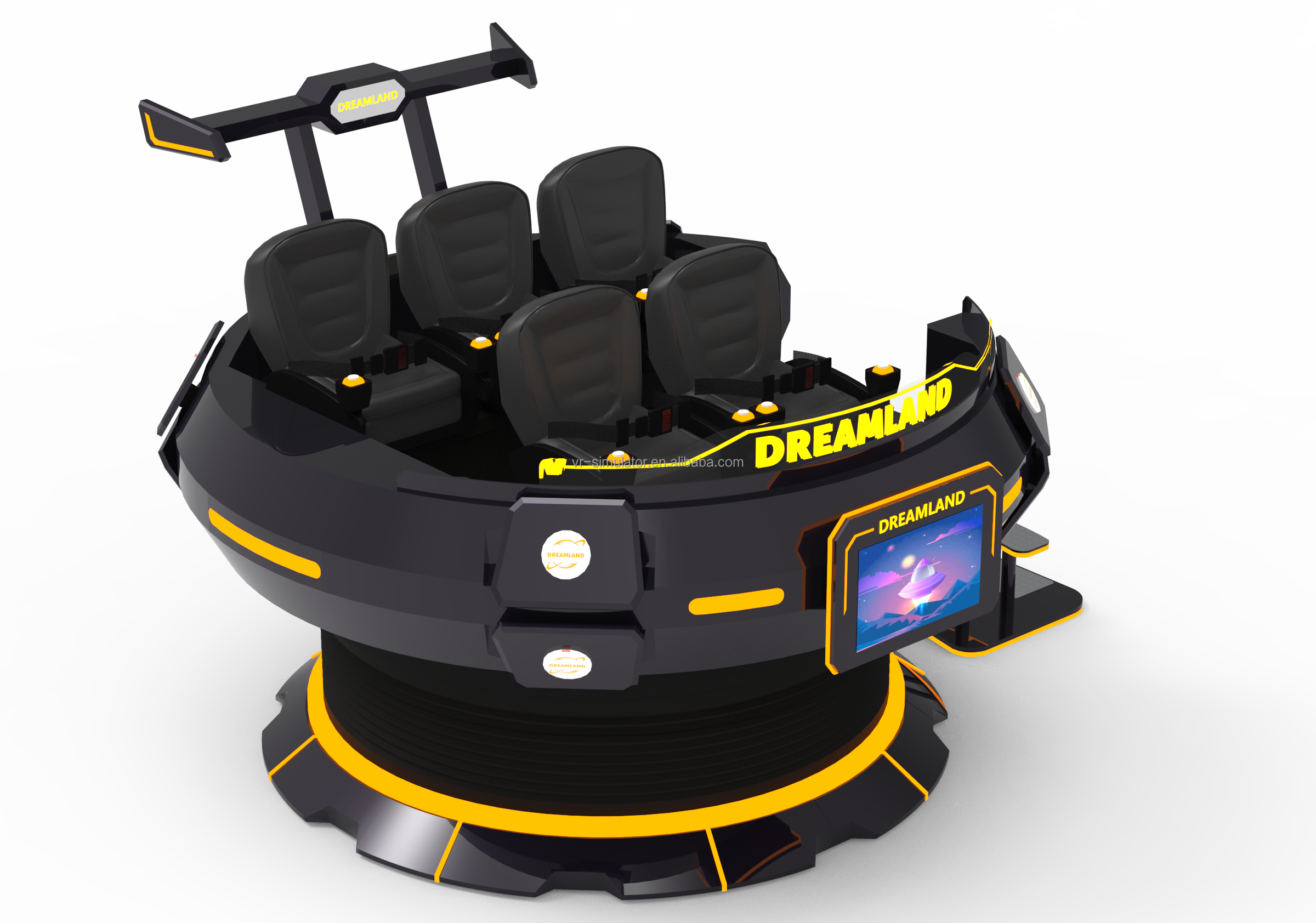 Dreamland 9d Vr Glasses Cabin  - مراجعة 9D Vr Simulator وسعره