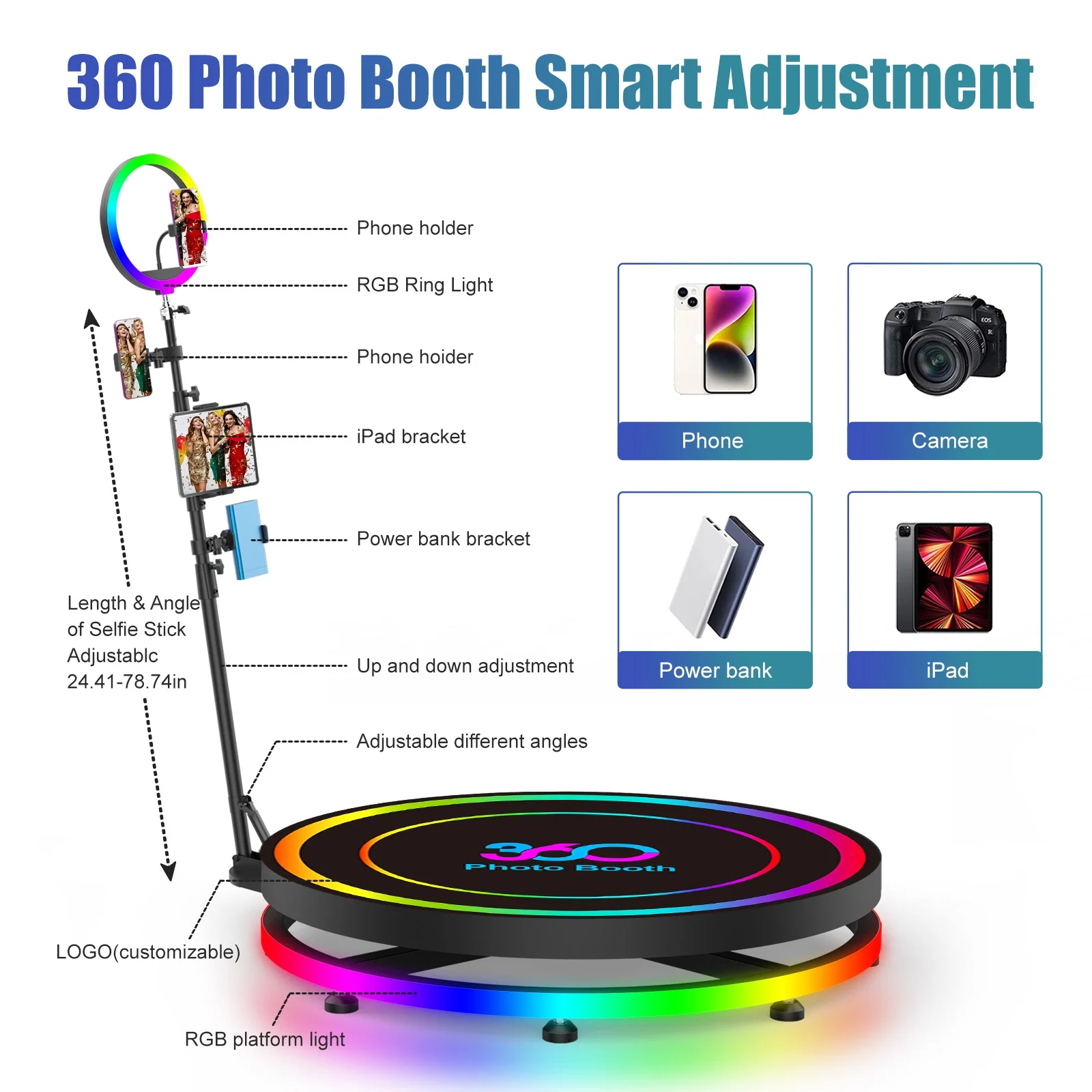 360 Photo Booth with Flight Ca - مراجعة Photo Booth Machine وسعره
