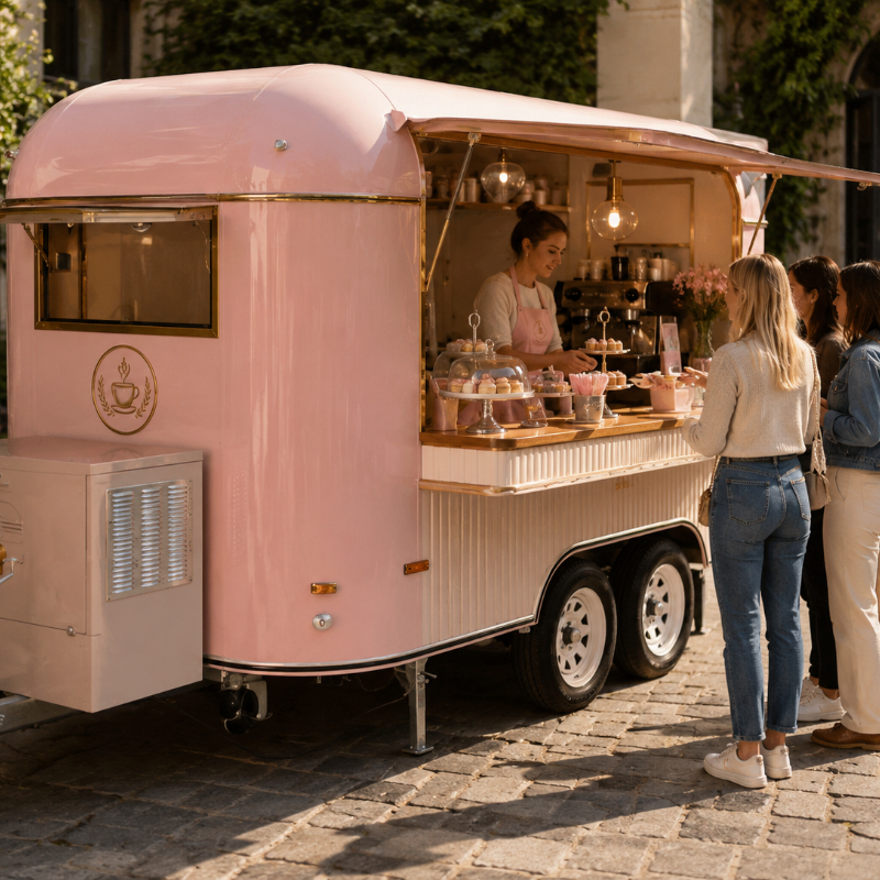 Food Cart Mobile Trailer Custo - مراجعة Hot Dog Vending Cart وسعره