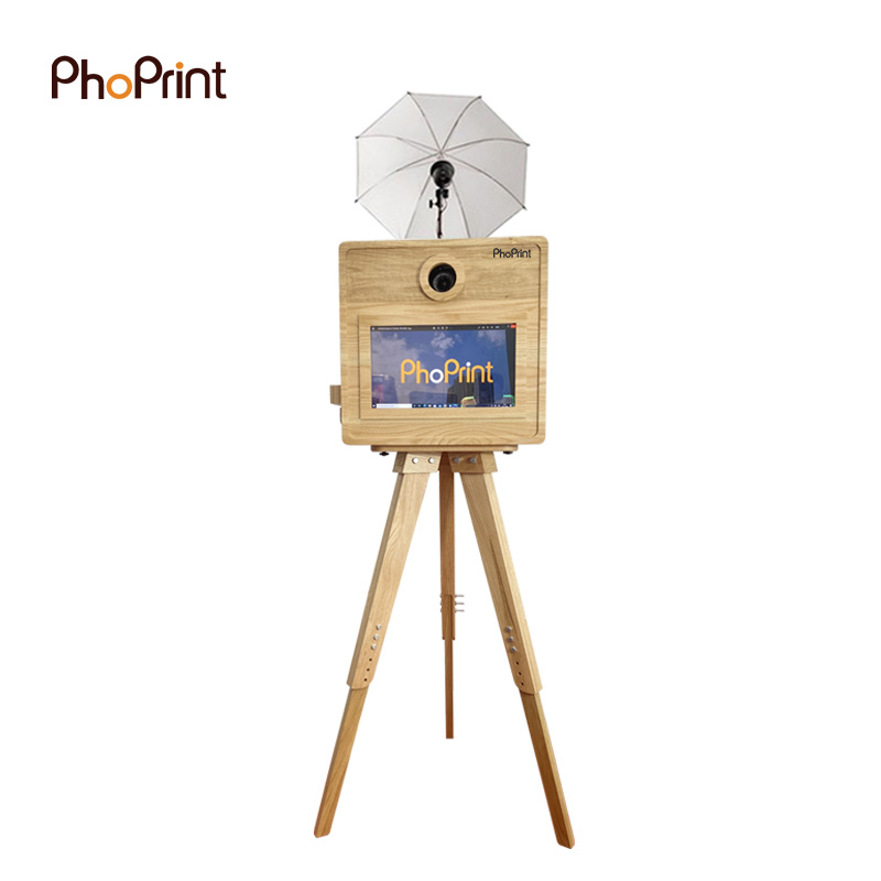 Phoprint Wood Photo Booth Vint - مراجعة Photo Booth Machine وسعره