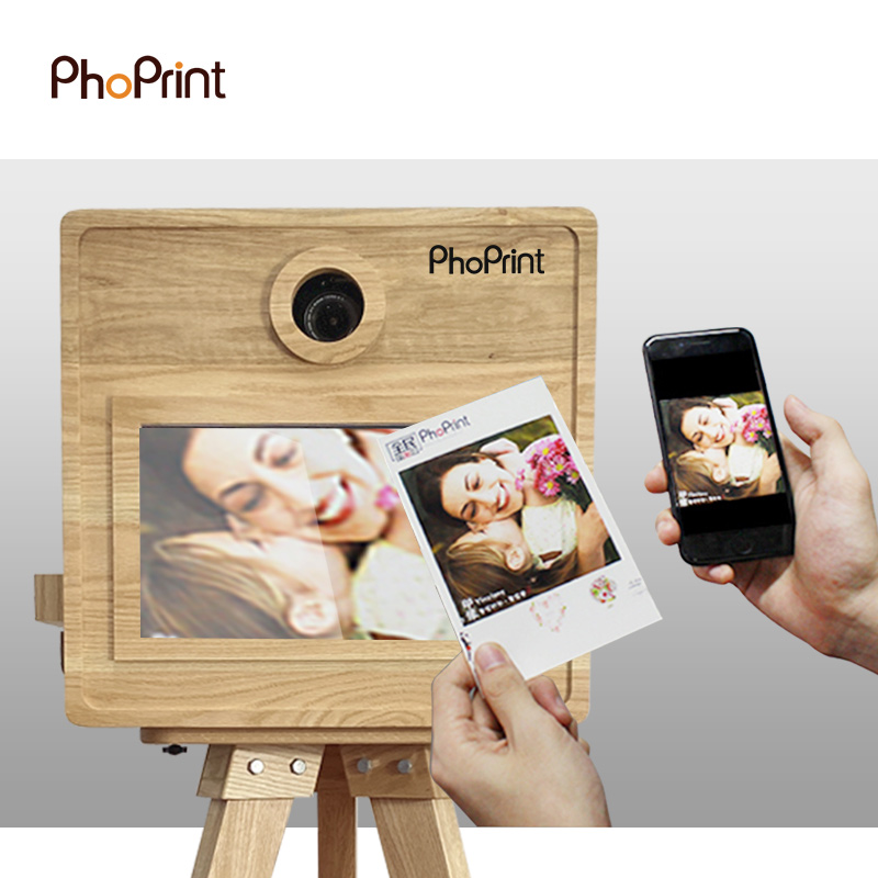 Phoprint Wood Photo Booth Vint - مراجعة Photo Booth Machine وسعره