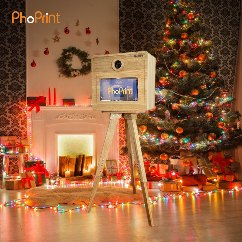 Phoprint Wood Photo Booth Vint - مراجعة Photo Booth Machine وسعره