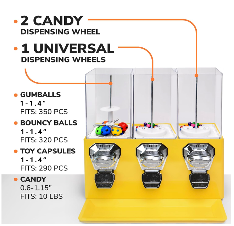 2025 Popular Deer Three-in-One - مراجعة Candy Vending Machine وسعره
