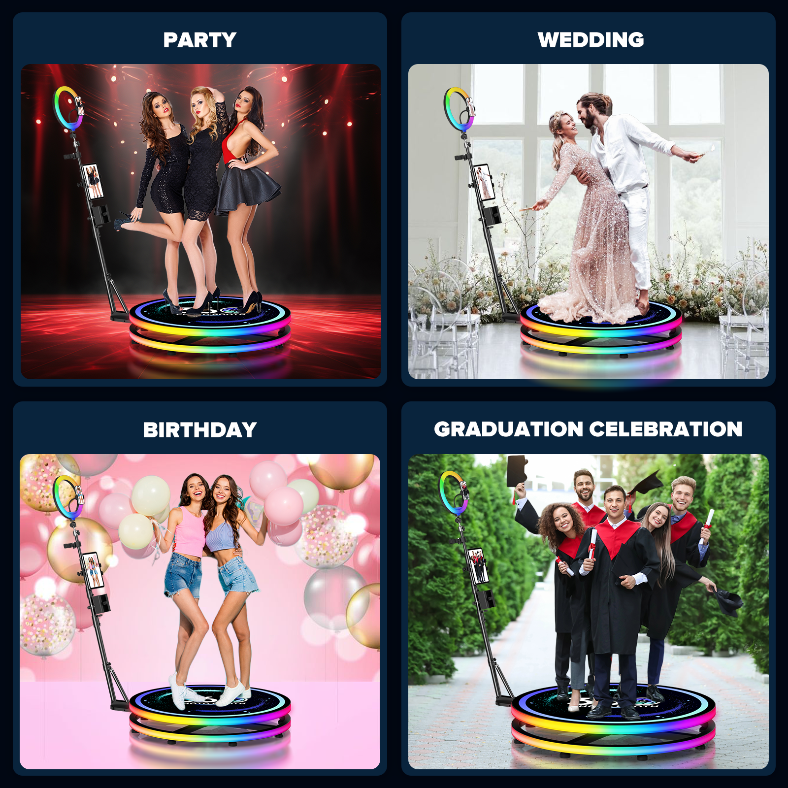360 Rotating Photo Booth Ring  - مراجعة Photo Booth Machine وسعره