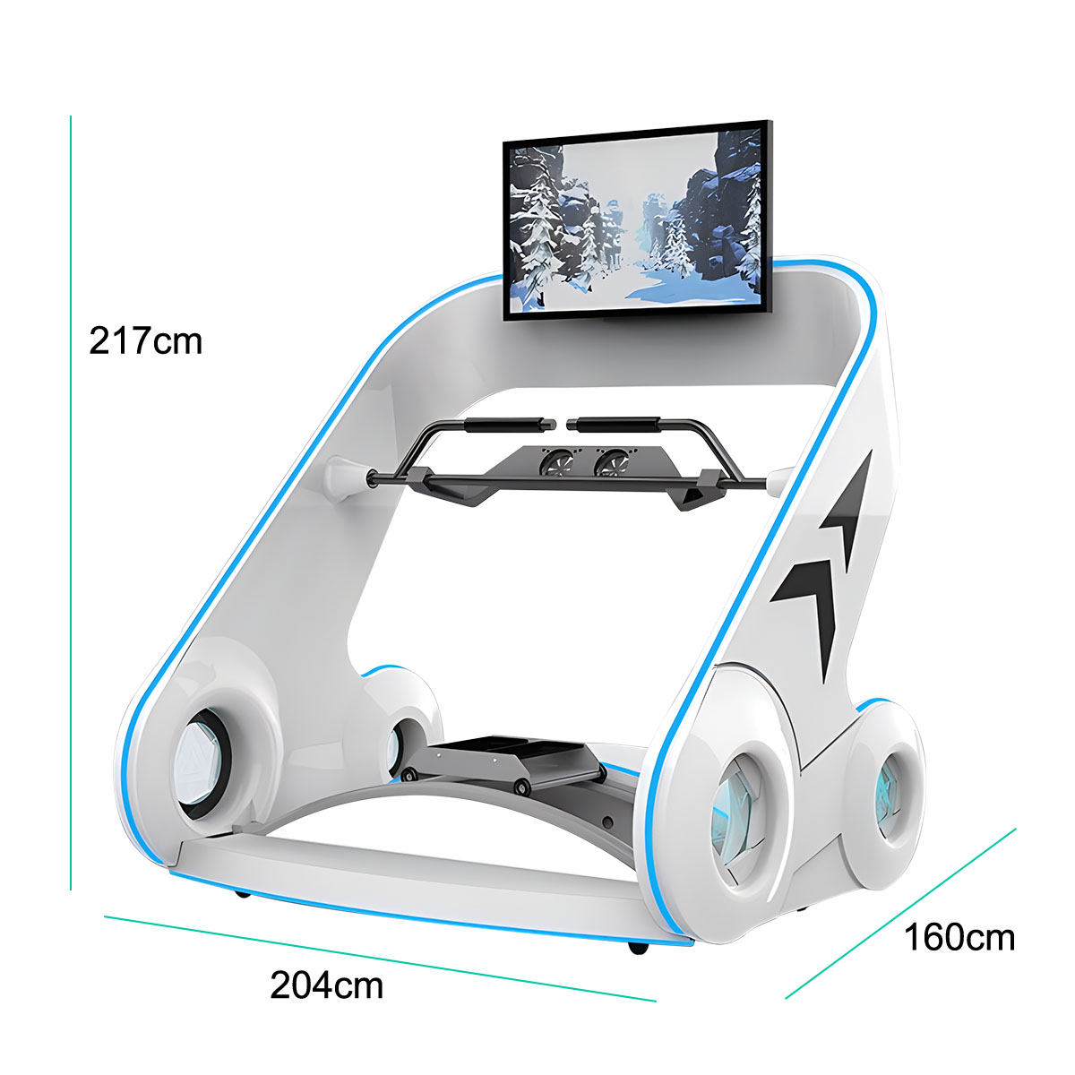 Indoor Skiing Racing 42 Inch S - مراجعة 9D Vr Simulator وسعره