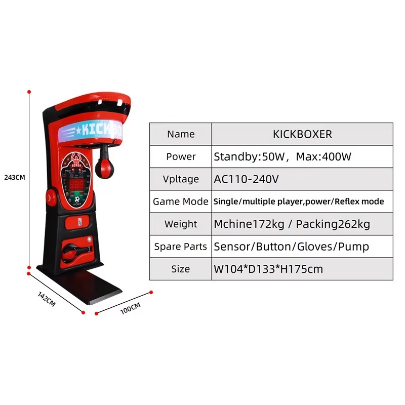 FL Wholesale New Kickboxer Coi - مراجعة Boxing Machine Arcade وسعره