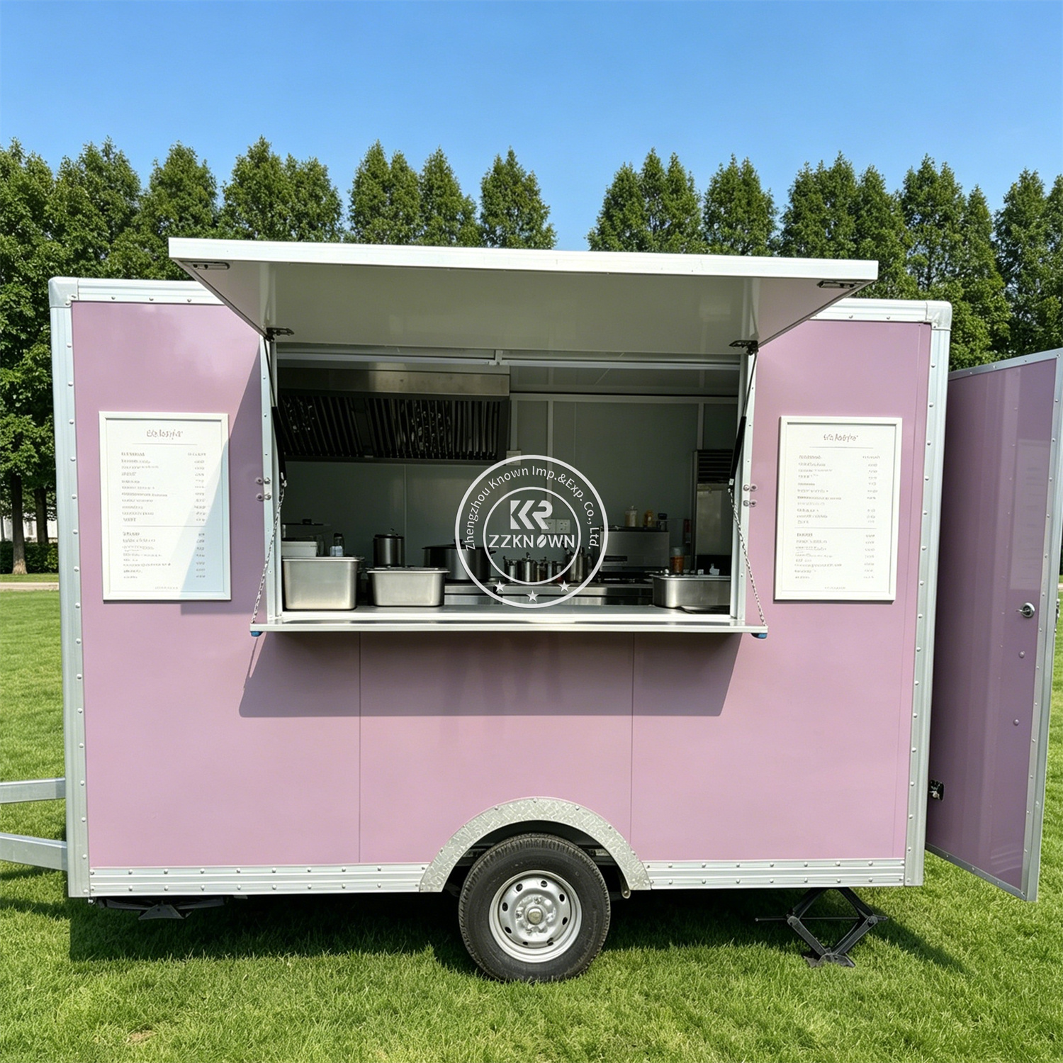 Street Custom Food Trailer Mob - مراجعة Hot Dog Vending Cart وسعره